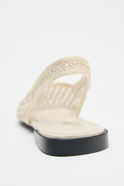 MESH SLINGBACK BALLERINAS - Zara фото 5