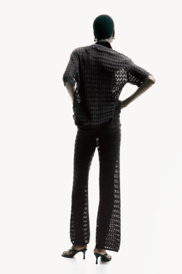 Pantal?n de algod?n efecto crochet - H&m фото 4