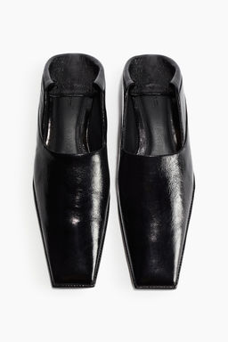 Mocasines de piel con puntera cuadrada - H&m фото 5