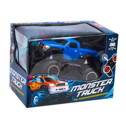 Машинка на пульте управления Джип. Пикап, работает от батареек, цвет синий - Автоград фото 5