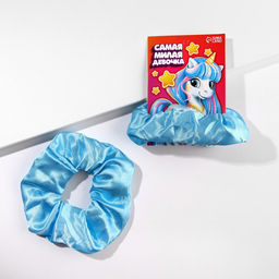 Цена за 2 шт. Резинки для волос светящаяся в темноте «Самая милая девочка» диам. 10 см