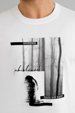 Арт. 61142 Футболка мужская 48-56 Цвет:белый
