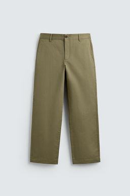 PANTAL?N CHINO STRAIGHT FIT / Verdoso - Zara фото 7