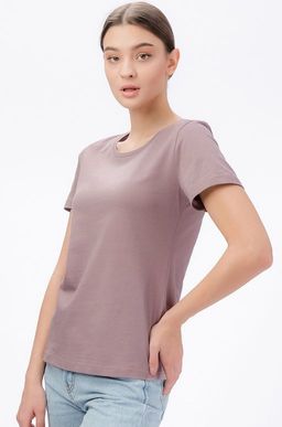 Базовая однотонная женская футболка Happyfox