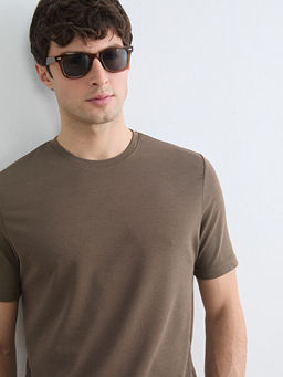 Bisiklet Yaka Penye Erkek Ti??rt