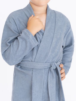 Халат детский серый