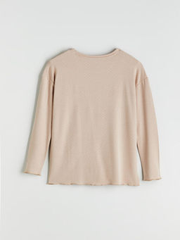 Bisiklet Yaka Puantiyeli Kad?n Pijama ?st?