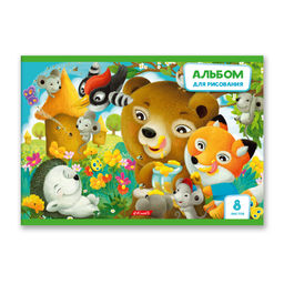 Светоч 8АЛСК4_1_3_9 Альбом для рисования 100 г/м2 A4 29 х 20.5 см 20 шт. на скобе 8 л. 000679 Райдер  фото 35