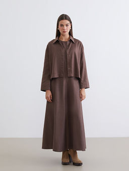 Bisiklet Yaka S?et G?r?n?ml? A Kesim Elbise