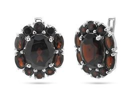 Серьги из серебра гранат, Мэрибель