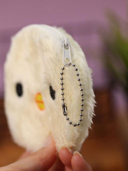 Кошелёк плюшевый "Ducking", white (10*11 см)