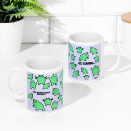 Кружка сублимация Лягушка. Так хочется жить без мата