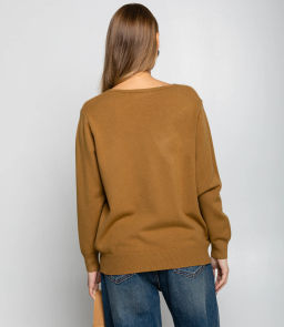 Джемпер #КТ8208, тёмно-бежевый - Dommod фото 3