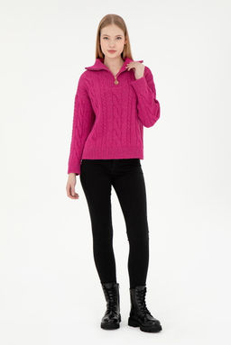 Женский розовый свитер с v-образным вырезом Неожиданная скидка в корзине - U.s. polo assn фото 4