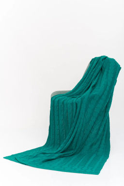 ЗЛАТА Плед 35969/изумруд