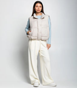 Жилет #КТ119 (2), бежево-серый - Dommod фото 4