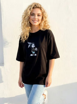 K13333 Футболка (плотный хлопок) ЧЕРНЫЙ