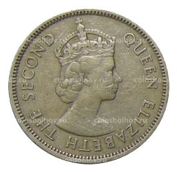 Монета 50 центов 1961 года Гонконг