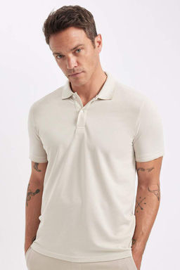 Slim Fit Dar Kesim K?sa Kollu Pamuklu Polo Tisort - Defacto фото 10