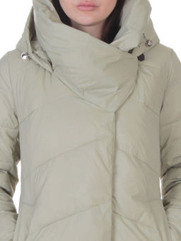 3067 OLIVE Пальто пуховое женское (утиный пух) - Fashion фото 4