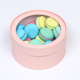 Набор 2 в 1 круглых коробок Нежность с окном, 21 х 11 - 18 х 10 см - UPAK LAND фото 4