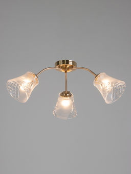 Люстра 12276/3FGD, 3×40 Вт, E27, 64×18×23 см, золото