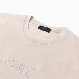 Футболка из вареного хлопка женская Mist Icon, размер M, молочная