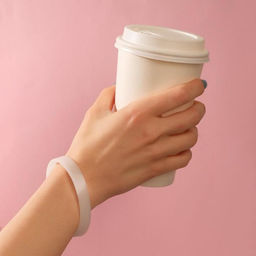 Силиконовый браслет Светонакопительный, цвет белый, 20 см