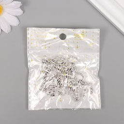 Цена за 5 шт. Металлический элемент, декоративная подвеска «Арт Узор. Весёлая зебра», серебро, 4.1×3.3 см