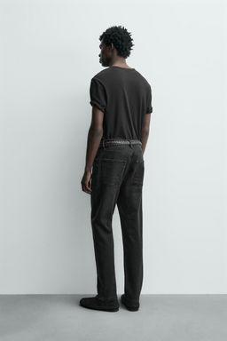 JEANS SLIM FIT B?SICO / Carb?n - Zara фото 3