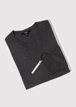 Bisiklet Yaka Antrasit Kazak - Mavi фото 7