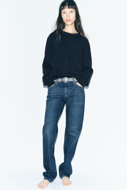 ZW COLLECTION STRAIGHT LOW-RISE JEANS