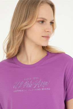 Женская фиолетовая футболка - U.s. polo assn фото 2