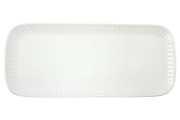 Блюдо прямоугольное Drops, белое, 36х16 см