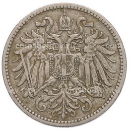 Монета 10 геллеров 1895 года Австрия