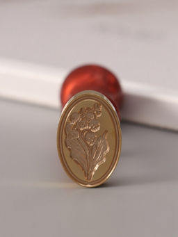 Печать для сургуча с пластиковой ручкой «Жуткий ландыш», 6.3×3×2 см