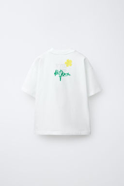 CAMISETA ESTAMPADA GRAFFITI / Blanco - Zara фото 3