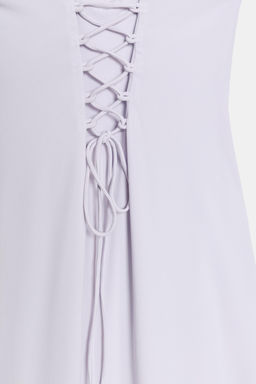 VESTIDO MIDI CORDONES / Lila - Zara фото 4