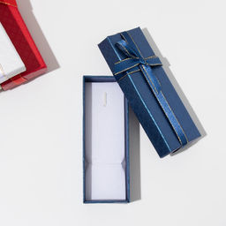 Набор коробочек подарочных 6 шт. под браслет, кулон, цепочку,12×4.3×2.5 см, (полезная часть 11.5×4 см), цвет МИКС