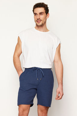 TRENDYOL MAN Lacivert Regular/Normal Kesim Basic Dokulu Buyuk Beden Sort & Bermuda TMNSS25AP00000 - Trendyolmilla фото 5