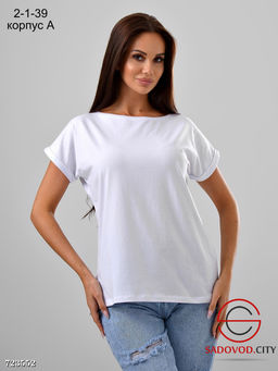 Базовая однотонная летняя футболка