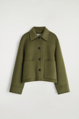 CHAQUETA CORTA BOXY LANA DOBLE FAZ