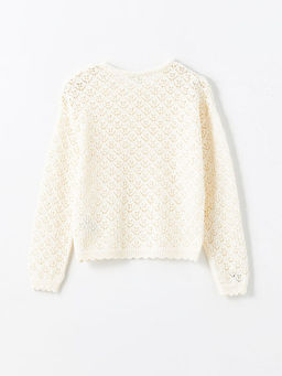 Bisiklet Yaka K?z ?ocuk Triko Kazak - Waikiki фото 2