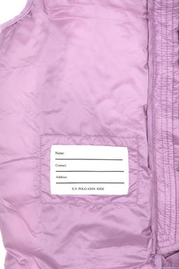 K_z _ocuk Lila Kapitone _i_me Yelek Sepette S_rpriz _ndirim - U.s. polo assn фото 5