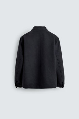 REGULAR FIT WOOL OVERSHIRT