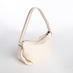 Сумка-багет на молнии, цвет белый - Simaland фото 4