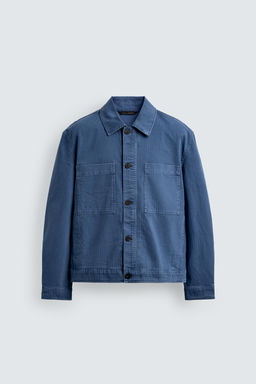 CAZADORA REGULAR FIT BOLSILLOS / Azul - Zara фото 8