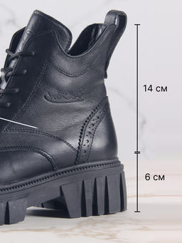 Ботинки EDART 338.21153bl.black/мех фото 5