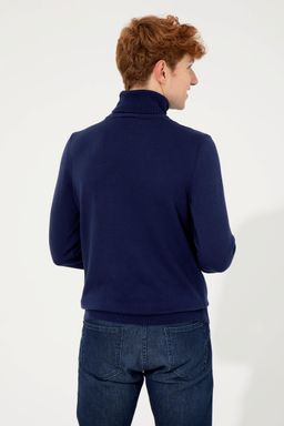 Мужской синий трикотажный свитер Basic - U.s. polo assn фото 5