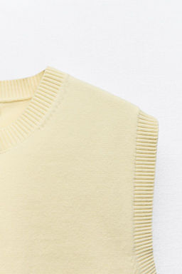 SLEEVELESS PLAIN KNIT TOP - Zara фото 15